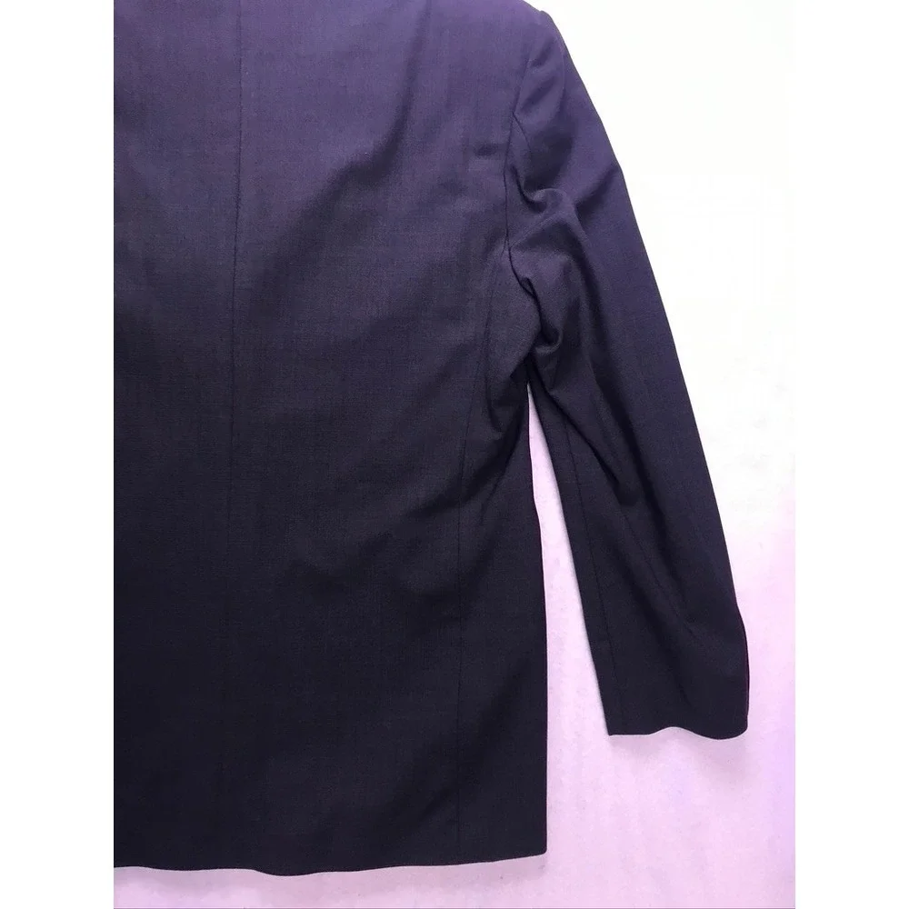 Haggar Blazer Mens 42R‎ Dark Gray Good Black Label 3-Button Suit Jacket Coat